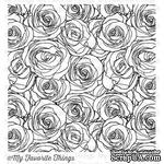 Резиновый штамп My Favorite Things - BG Roses All Over Background - ScrapUA.com