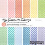 Набор бумаги My Favorite Things - Tiny Hearts Pastels Paper Pack, размер 15х15 см, 24 листа. - ScrapUA.com