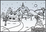Папки для тиснения Nellie Snellen Embossing Folder - Snowy Village 1 - ScrapUA.com