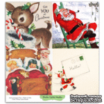 Лист бумаги для скрапбукинга от Pretty Little Studio - Merry Christmas Pattern Paper - ScrapUA.com