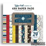 Набор бумаги от Echo Park - Pinstripes, 15х15 см, 24 листа - ScrapUA.com