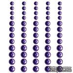 Половинки кристаллов на клеевой основе Queen &amp; Co - Rhinestones Lavender, 60 штук - ScrapUA.com