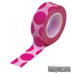 Бумажный скотч Queen &amp; Co - Trendy Tape Mega Dot Pink, 1 шт - ScrapUA.com