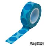 Бумажный скотч Queen &amp; Co - Trendy Tape Mega Dot Blue, 1 шт - ScrapUA.com