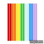 Набор полосок бумаги для квиллинга, 7 цветов, 1,5х295 мм, 160 г/м2, 100 шт. - ScrapUA.com
