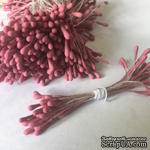 Тычинки, цвет темно-розовые, диаметр 1.5 мм, 50 шт. - ScrapUA.com
