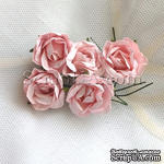 Розочка, цвет розовый, 23 мм, 1 штука - ScrapUA.com