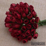 Буточники розы, цвет темно-красный, диаметр - 4мм, 10 шт. - ScrapUA.com