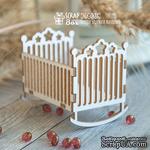 Чипборд ScrapBox 3d фигурка - Детская кроватка качалка Hd-005 - ScrapUA.com