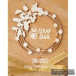 Чипборд ScrapBox - Новогодний венок с остролистом Hh-030 - ScrapUA.com