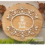 Чипборд ScrapBox - Ажурная новогодняя рамка с остролистом Hh-037 - ScrapUA.com