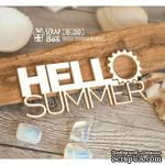 Чипборд ScrapBox - Надпись Hello summer Hi-285 - ScrapUA.com