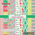Набор бумаги от Scrapberry&#039;s - Зимние каникулы, 15х15 см, 170 гр/м., 24 листа - ScrapUA.com