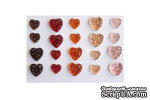 Клеевые сердечки от ScrapBerry&#039;s, 20 шт., 8 и 10 мм, яркие - ScrapUA.com