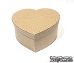 Заготовка коробки из папье-маше от Scrapberry&#039;s - Сердце, 11 x 6 cм - ScrapUA.com