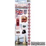 Наклейки от Paper House Cardstock Stickers 4.625&quot;X13&quot; -  London, 11х33 см - ScrapUA.com