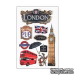 Объемные наклейки от Paper House 3D Stickers 4.5&quot;X7.5&quot; - Discover London, 11х19 см, 9 шт. - ScrapUA.com