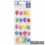 Наклейки от Paper House - Puffy Stickers - Birthday Balloons, 7,6x16,5 см, 20 шт - ScrapUA.com