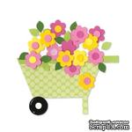 Лезвие Sizzix Bigz Die - Wheelbarrow &amp; Flowers - ScrapUA.com