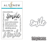Набор ножей и штампов от Altenew - Halftone Smile Stamp &amp; Die Bundle, 14 штампов +1 нож - ScrapUA.com