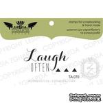 Акриловый штамп Lesia Zgharda TA070 Laugh often, размер 4,3x1,9 см - ScrapUA.com