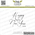 Акриловый штамп Lesia Zgharda TA159 Happy New Year, размер 4.8х4.2 см - ScrapUA.com