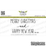 Акриловый штамп Lesia Zgharda TA161 Merry Christmas and Happy New Year, размер 9х3 см - ScrapUA.com