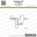 Акриловый штамп Lesia Zgharda TA220 Happy New Year!, размер 4.8х3.7 см - ScrapUA.com