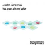 Клеевые капли Tombow Adhesive Dots, цветные, на отдельных листиках, 9,5 мм, 100 штук - ScrapUA.com