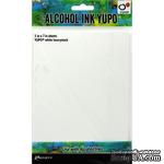 Бумага для алкогольных чернил Ranger Alcohol Ink Yupo Cardstock Heavyweight White, цвет белый, плотная, 12.5х17.5 см, 10 листов  - ScrapUA.com