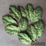 Листики из фоамирана, цвет зеленый, 10 шт. - ScrapUA.com