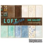 Набор двусторонней скрапбумаги UHK Gallery - LOFT Marina, 30,5х30,5 см, 6 листов - ScrapUA.com