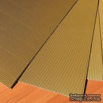Картон гофрированный мелкий,  плотность 300г, размер 20х30см, цвет золотой - ScrapUA.com