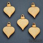 Деревянная фигурка WOOD-070 - Елочная игрушка, 1 штука - ScrapUA.com