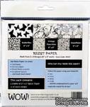 Набор бумаги от WOW с резист эффектом - Wow Resist Paper - Multi Pack, 15х15см, 6 листов - ScrapUA.com