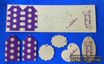 Набор тэгов из плотного крафт-картона с принтом &quot;Горохи&quot;, толщина 1,3мм, 12 штук - ScrapUA.com