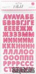 Картонные стикеры - алфавит &quot;Фуксия&quot; от Polkadot, 144 шт. - ScrapUA.com
