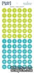 Стикеры с датами  от StarHouse - Делай день, №07,  10х21 см (светло-зеленый / бирюзовый) - ScrapUA.com