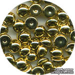 Капли металлик The Robin&#039;s Nest Dew Drops - Metallic Gold Bright, 6 мм, 50 шт, цвет яркое золото - ScrapUA.com