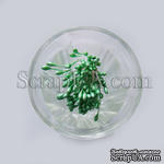 Перламутровые тычинки, цвет зеленый светлый, 25 веточек (50 тычинок) - ScrapUA.com