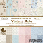 Большой набор бумаги от Maja design - Vintage Baby, 30х30 см - ScrapUA.com