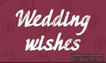 Чипборд от Вензелик - Надпись &quot;Wedding wishes&quot;, размер: 70x134 мм - ScrapUA.com