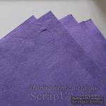 Тутовая бумага ручной работы, цвет сиреневый, формат А4 - ScrapUA.com