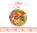 Деревянная пуговица Multicolor Flower  B10663, диаметр 23 мм, 1 шт. - ScrapUA.com
