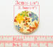 Деревянная пуговица Multicolor Flower Pattern  B15464, диаметр 3 см, 1 шт. - ScrapUA.com