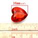 Акриловое украшение &quot;Сердце&quot;, 17*16мм, цвет красный, 5 шт. - ScrapUA.com