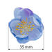 Квітка сливи волошкова з фіолетовим, 1шт, ТМ Фабрика Декора - ScrapUA.com