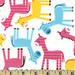 Ткань 100% хлопок - Детские лошадки розово-голубые, 45х55 см - ScrapUA.com