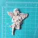 Гипсовое украшение с патинированием от Е.В.A - Ангел с сердцем, 5,3х6,9см - ScrapUA.com